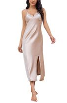 Camiseta feminina Sleep Dress ALCEA ROSEA com decote em V Camiseta feminina Sleep Dress ALCEA ROSEA com decote em V