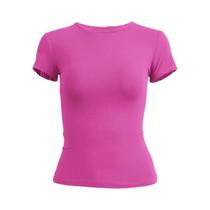 Camiseta Feminina Slim Fit De Manga Curta Com Decote Redondo, Estilo Esportivo Y2K