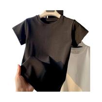 Camiseta Feminina Slim Fit De Manga Curta, Top Casual Básico Macio Para Primavera E Verão
