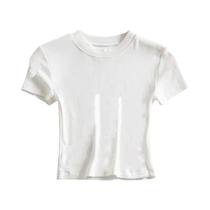 Camiseta Feminina Slim Fit Manga Curta - Gola Redonda - Ideal para Ioga e Treino Camiseta Feminina Slim Fit Manga Curta - Gola Redonda - Ideal para Ioga e Treino
