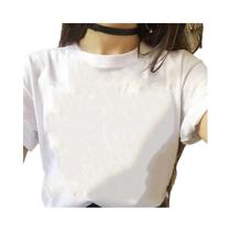 Camiseta Feminina Solta Com Estampa De Folha De Bordo, Manga Curta, Estilo Harajuku, Gola Redonda,