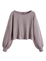 Camiseta feminina SweatyRocks de manga comprida com nervuras e gola redonda cáqui Camiseta feminina SweatyRocks de manga comprida com nervuras e gola redonda cáqui