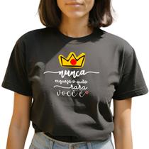 Camiseta Feminina T-shirt Frase Motivacional Mulher Blusinha GuGi