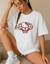 Camiseta Feminina T-shirt Hello Kitty Academia Treino Gym