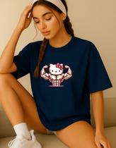Camiseta Feminina T-shirt Hello Kitty Academia Treino Gym