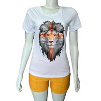 Camiseta Feminina T-Shirt Leão De Judá