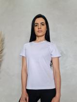 Camiseta Feminina T-shirt Lisa Gola Redonda Básica 100% algodão Faith Level