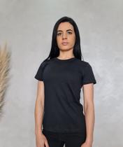 Camiseta Feminina T-shirt Lisa Gola Redonda Básica 100% algodão Faith Level