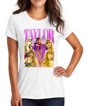 Camiseta Feminina Taylor Swift Arte Baby Look Algodão - DTF