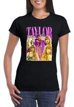 Camiseta Feminina Taylor Swift Arte Baby Look Algodão - DTF