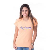 Camiseta Feminina Texas Farm - Cf129 - Pessego/ Roxo