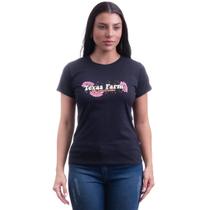 Camiseta Feminina Texas Farm - Cf272 - Preto