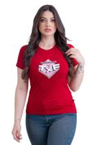Camiseta Feminina Texas Farm - Cf298 - Vermelho Cereja