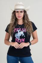 Camiseta Feminina Texas Farm - Cf331 - Preto