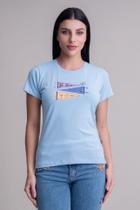 Camiseta Feminina Texas Farm - Cf337 - Azul Bb P