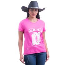 Camiseta Feminina Texas Farm - High Way - Cf263 - Rosa Tutti Frutti