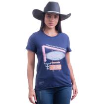 Camiseta Feminina Texas Farm - High Way - Cf264 - Azul Marinho