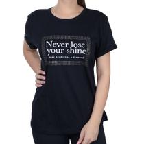 Camiseta Feminina Tharog Shine Preto - TH4500