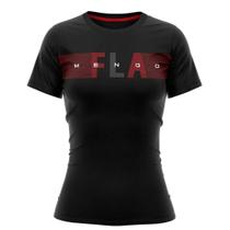 Camiseta Feminina Time Flamengo Core - Braziline Preto