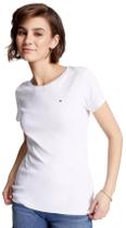 Camiseta Feminina Tommy Hilfiger Essential - Logo da Bandeira