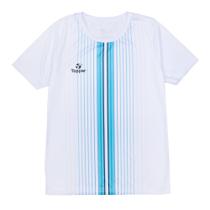 Camiseta Feminina Topper Stripes Branco/azul