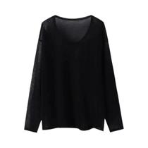 Camiseta Feminina Transparente E Larga Com Ombros Descobertos, Casual De Verão, Estilo Solto E Chic, Camiseta Feminina Transparente E Larga Com Ombros Descobertos, Casual De Verão, Estilo Solto E Chic,