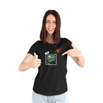 Camiseta Feminina TRex JoKenPô Cometa Tesoura Extinção Dino