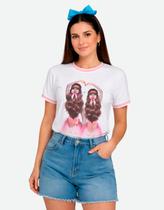 Camiseta Feminina Tshirt Baby Look Estilosa Várias Estampas Camiseta Feminina Tshirt Baby Look Estilosa Várias Estampas