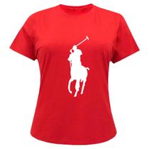 Camiseta Feminina Tshirt Básica Estampada Polo