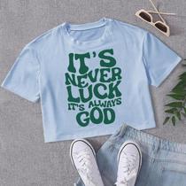 Camiseta Feminina Ultra Curta Sexy E Estilosa Y2K Com Estampa De Letras Europeias E Americanas