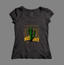 Camiseta Feminina UNU Respence em malha 100% algodão manga curta Camiseta Feminina UNU Respence em malha 100% algodão manga curta