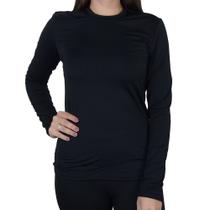 Camiseta Feminina Upman ML Térmica Preta - 245RF
