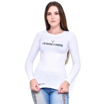 Camiseta Feminina UV50 Manga Longa Texas Farm Original Proteção Solar Verão Praia e Pesca