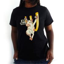 Camiseta Feminina Vaca Dia Feliz Preta Camiseta Feminina Vaca Dia Feliz Preta