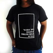 Camiseta Feminina Veja Por Outro . De Vista Preta - Hipsters