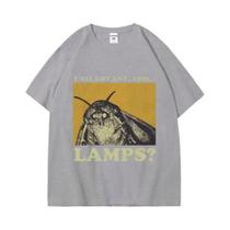 Camiseta Feminina Vintage Casual De Manga Curta Com Estampa Engraçada Yall Got Any Lamps Moth High Camiseta Feminina Vintage Casual De Manga Curta Com Estampa Engraçada Yall Got Any Lamps Moth High