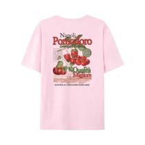 Camiseta Feminina Vintage Solta Com Estampa De Tomate, Estilo Botânico Fofo, Estética Retrô, Camiseta Feminina Vintage Solta Com Estampa De Tomate, Estilo Botânico Fofo, Estética Retrô,