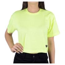 Camiseta Feminina Voorth Cropped Amarelo Neon - 5628S Camiseta Feminina Voorth Cropped Amarelo Neon - 5628S