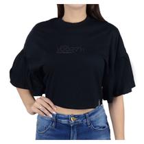 Camiseta Feminina Voorth Cropped Preto - 5625 Camiseta Feminina Voorth Cropped Preto - 5625