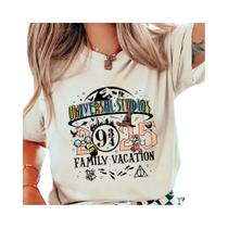Camiseta Feminina Y2K Universal Studios Orlando De Manga Curta, Moda Casual De Verão