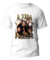 Camiseta Fernanda Torres A Vida Presta Frase Do Oscar Camisa Camiseta Fernanda Torres A Vida Presta Frase Do Oscar Camisa