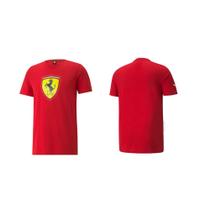 Camiseta Ferrari Race Color Shield Rosso corsa - Vermelho