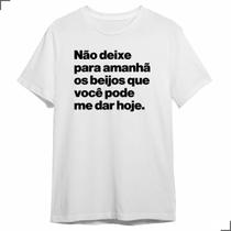 Camiseta Festa Frase Engraçada Cantada Pegação Beijo Carnava