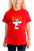 Camiseta Festa Halloween Fantasma Boo Bruxa Camisa Básica