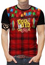 Camiseta Festa Junina Masculina Xadrez Blusa São João est4 Camiseta Festa Junina Masculina Xadrez Blusa São João est4