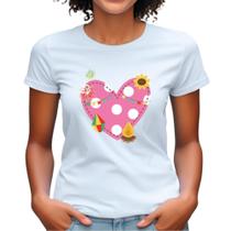 Camiseta festa junina na escola babylook feminina ideal para quadrilha personalizada bonequinhas