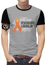 Camiseta Fevereiro Laranja PLUS SIZE Masculina Blusa