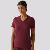 Camiseta Fila Basic Feminina Vinho Camiseta Fila Basic Feminina Vinho