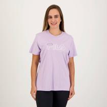 Camiseta Fila Basic Outline Feminina Lilás