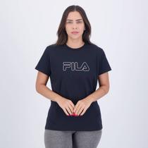 Camiseta Fila Basic Outline Feminina Preta